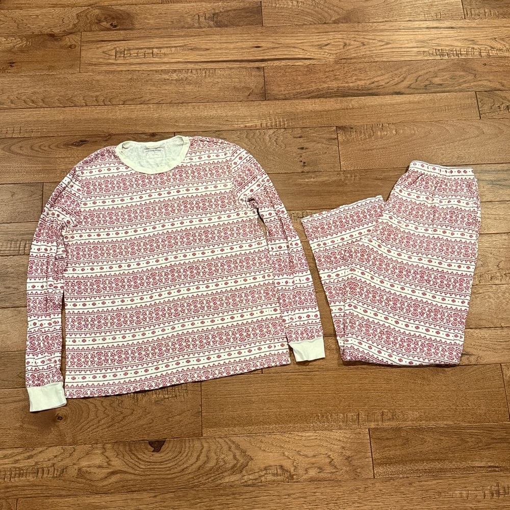Burt’s Bees Baby Fair Isle - Holiday Christmas Pajama Mens Set - Size S